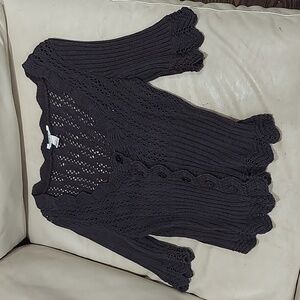 Studio Y Dark Brown Knit Cardigan